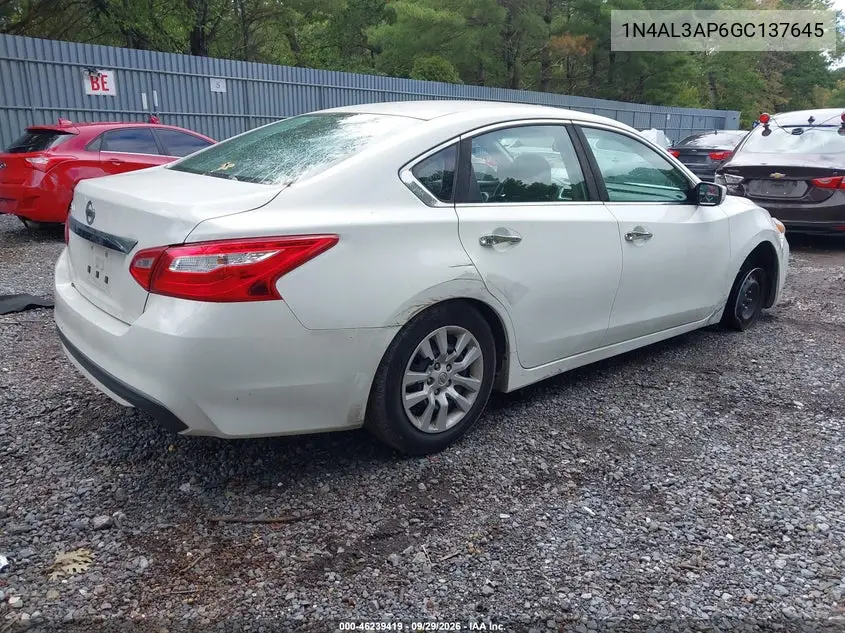 2016 NISSAN ALTIMA VIN 1N4AL3AP6GC137645 — фото 4