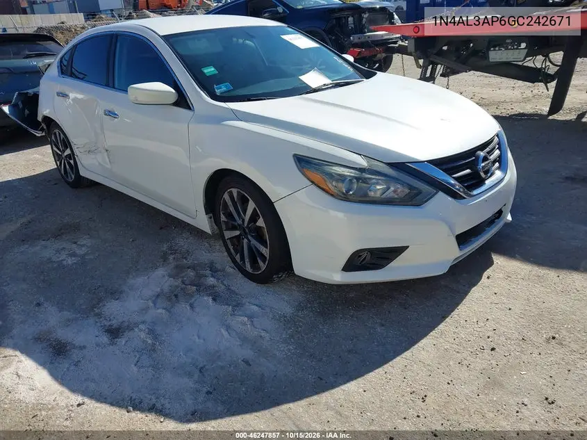 NISSAN ALTIMA 2016, VIN 1N4AL3AP6GC242671