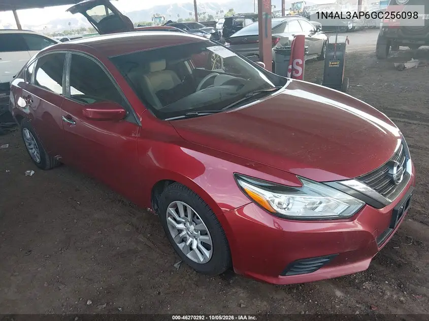 NISSAN ALTIMA 2016, VIN 1N4AL3AP6GC256098