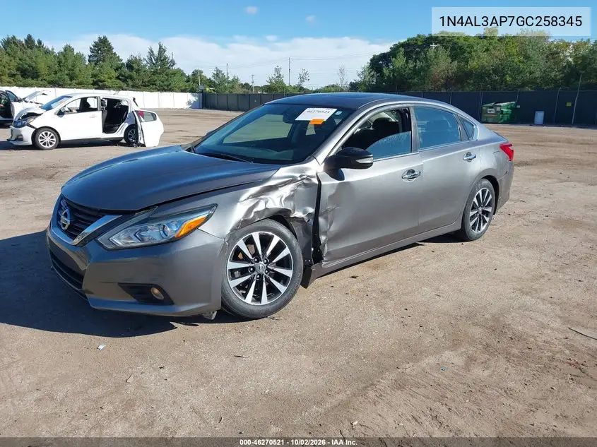 2016 NISSAN ALTIMA VIN 1N4AL3AP7GC258345 — фото 2