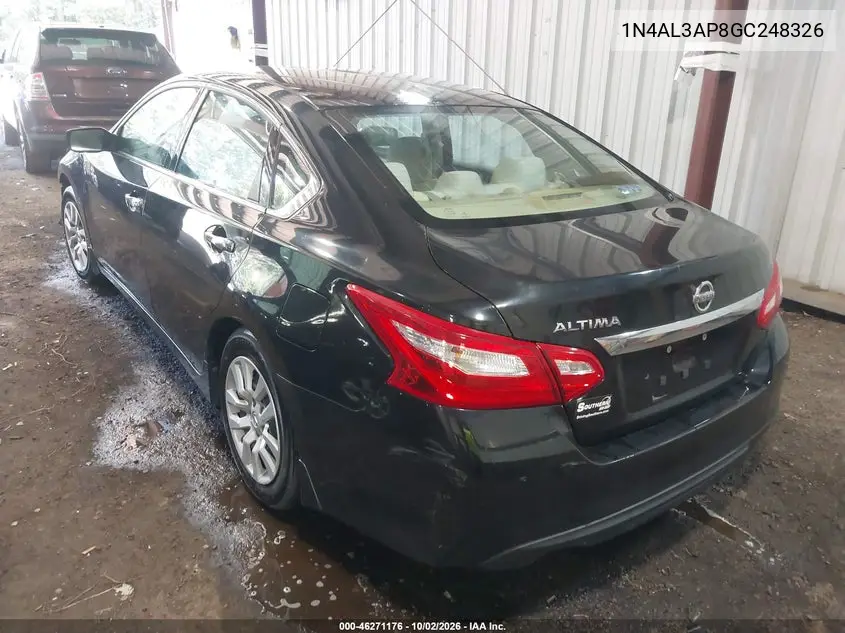 2016 NISSAN ALTIMA VIN 1N4AL3AP8GC248326 — фото 3