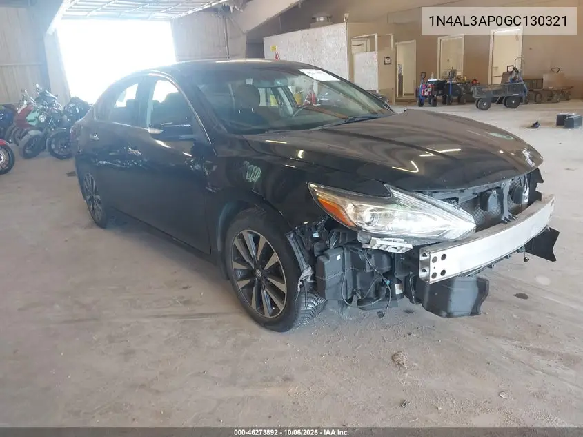 NISSAN ALTIMA 2016, VIN 1N4AL3AP0GC130321
