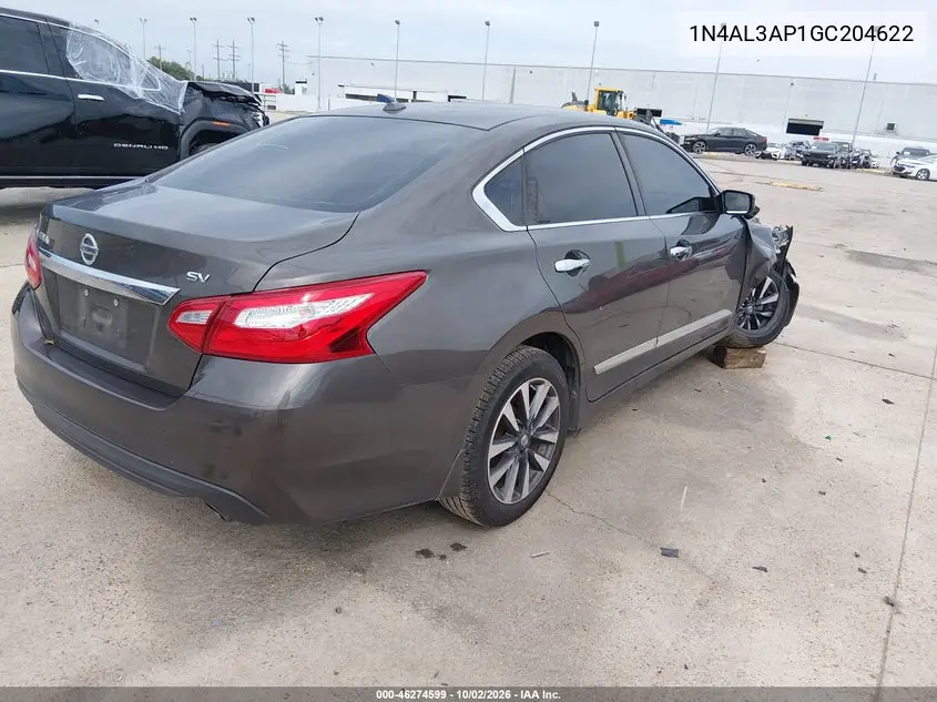 2016 NISSAN ALTIMA VIN 1N4AL3AP1GC204622 — фото 4