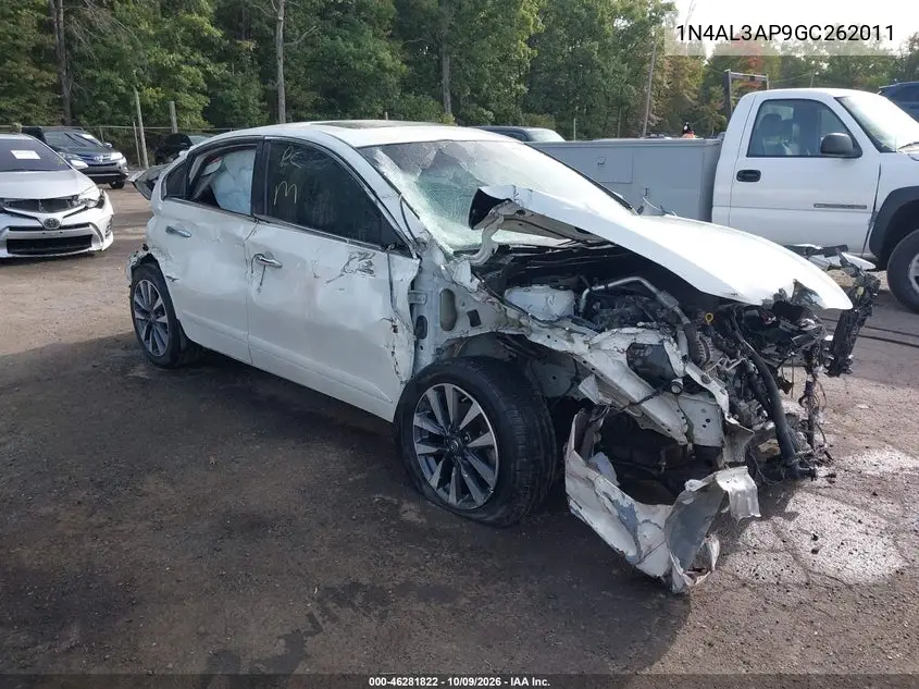 NISSAN ALTIMA 2016, VIN 1N4AL3AP9GC262011