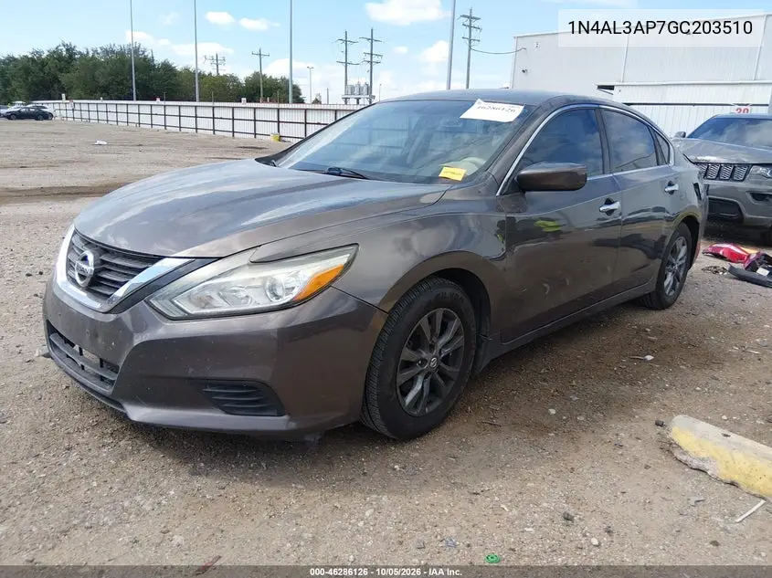 2016 NISSAN ALTIMA VIN 1N4AL3AP7GC203510 — фото 2