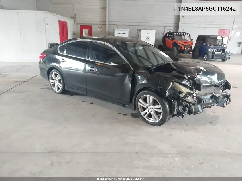 NISSAN ALTIMA 2016, VIN 1N4BL3AP5GC116242