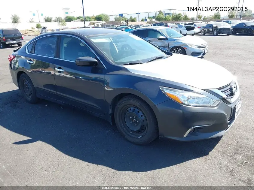 NISSAN ALTIMA 2016, VIN 1N4AL3AP2GC292015