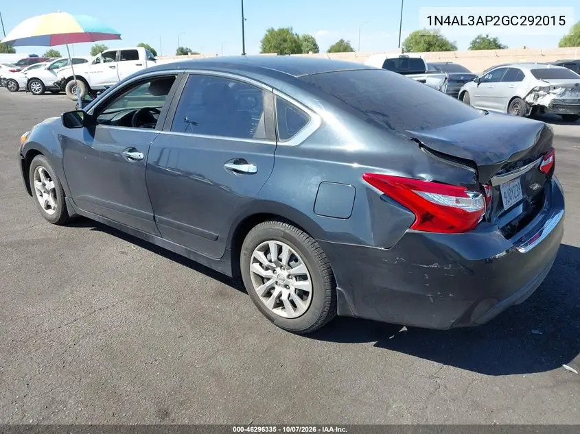 2016 NISSAN ALTIMA VIN 1N4AL3AP2GC292015 — фото 3