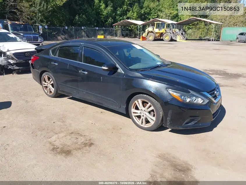NISSAN ALTIMA 2016, VIN 1N4BL3AP9GC150863