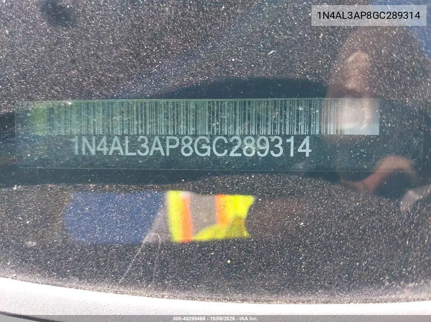 2016 NISSAN ALTIMA VIN 1N4AL3AP8GC289314 — фото 12