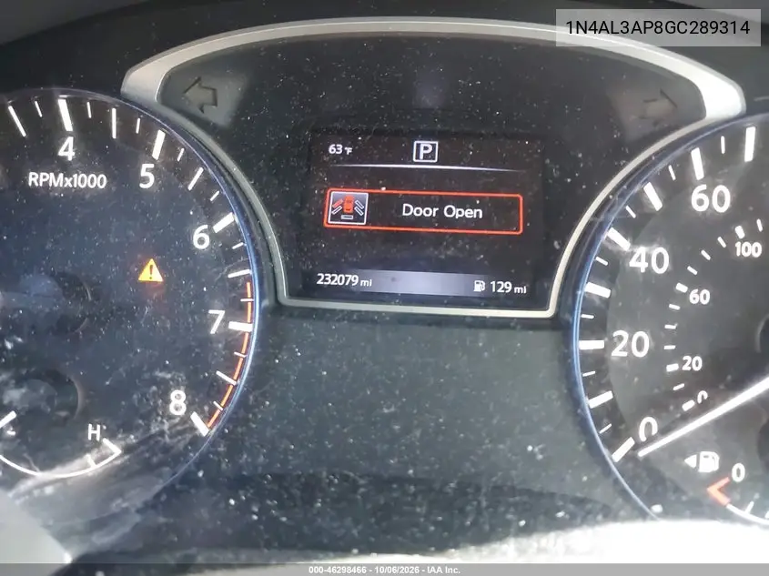 2016 NISSAN ALTIMA VIN 1N4AL3AP8GC289314 — фото 7