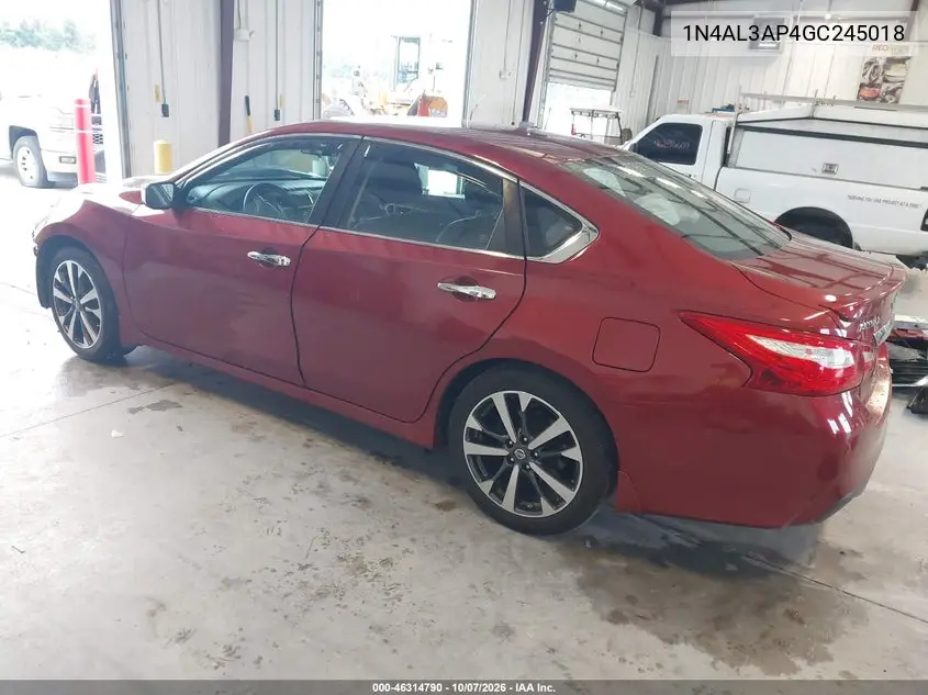 2016 NISSAN ALTIMA VIN 1N4AL3AP4GC245018 — фото 3