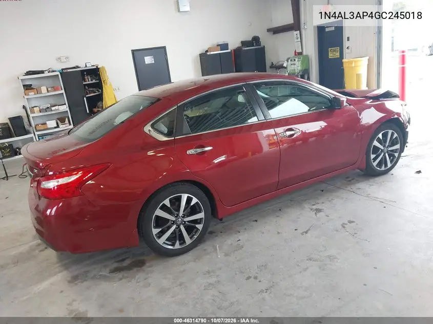 2016 NISSAN ALTIMA VIN 1N4AL3AP4GC245018 — фото 4