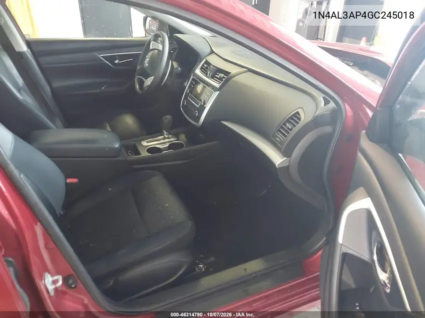 2016 NISSAN ALTIMA VIN 1N4AL3AP4GC245018 — фото 5