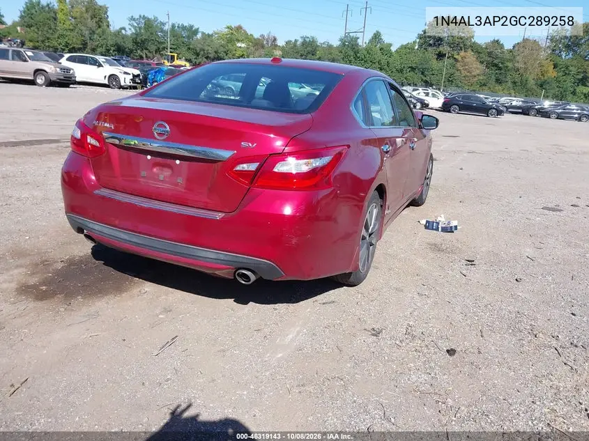 2016 NISSAN ALTIMA VIN 1N4AL3AP2GC289258 — фото 4