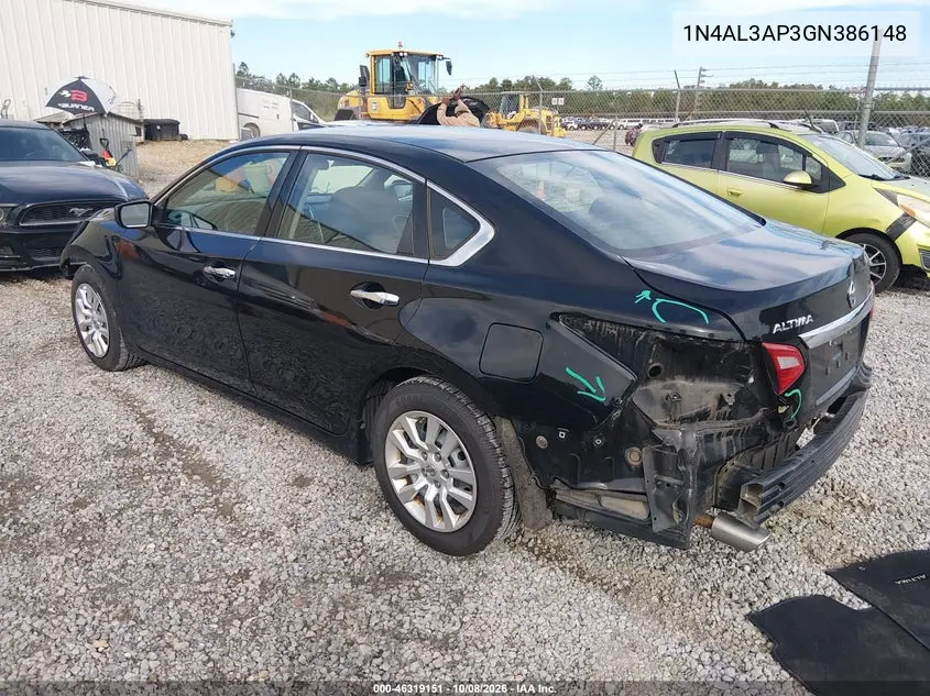 2016 NISSAN ALTIMA VIN 1N4AL3AP3GN386148 — фото 3
