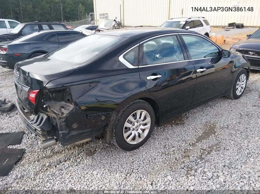 2016 NISSAN ALTIMA VIN 1N4AL3AP3GN386148 — фото 4