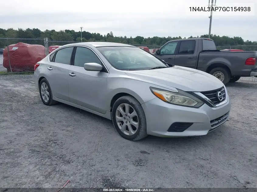 NISSAN ALTIMA 2016, VIN 1N4AL3AP7GC154938
