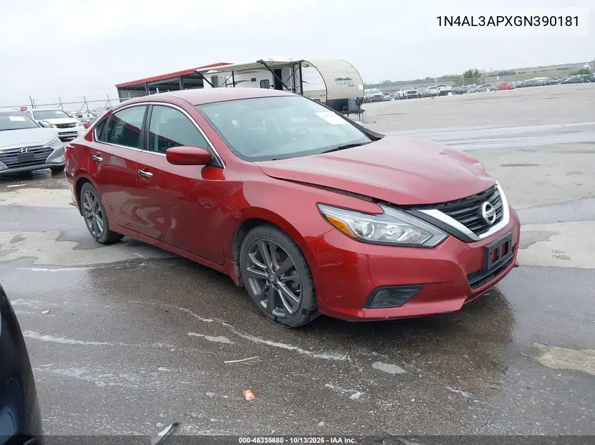 NISSAN ALTIMA 2016, VIN 1N4AL3APXGN390181