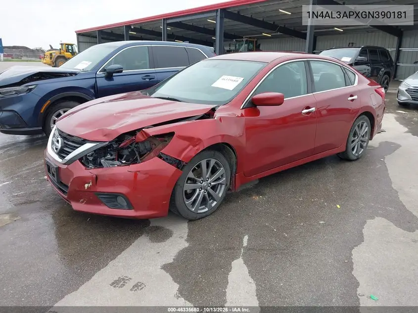 2016 NISSAN ALTIMA VIN 1N4AL3APXGN390181 — фото 2