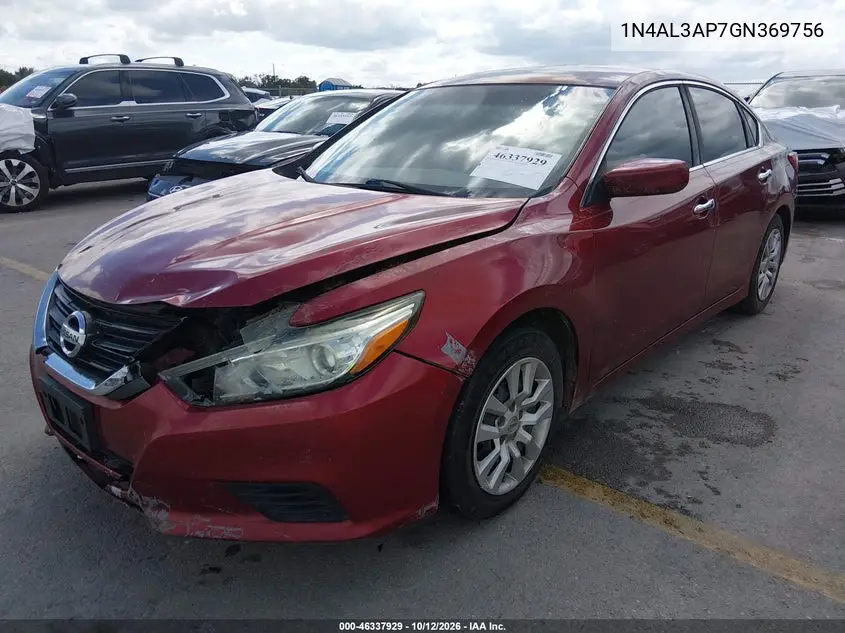 2016 NISSAN ALTIMA VIN 1N4AL3AP7GN369756 — фото 2