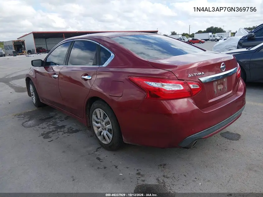 2016 NISSAN ALTIMA VIN 1N4AL3AP7GN369756 — фото 3
