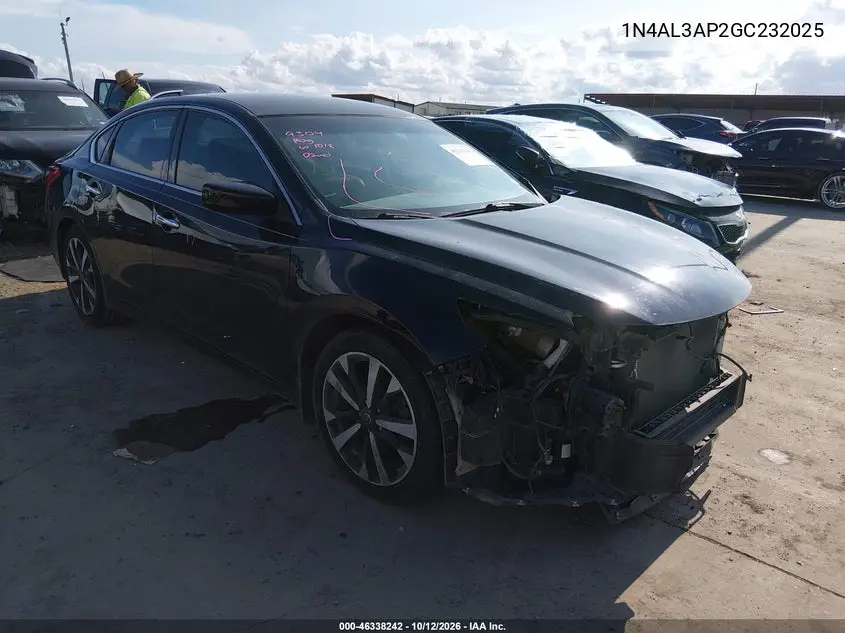 NISSAN ALTIMA 2016, VIN 1N4AL3AP2GC232025