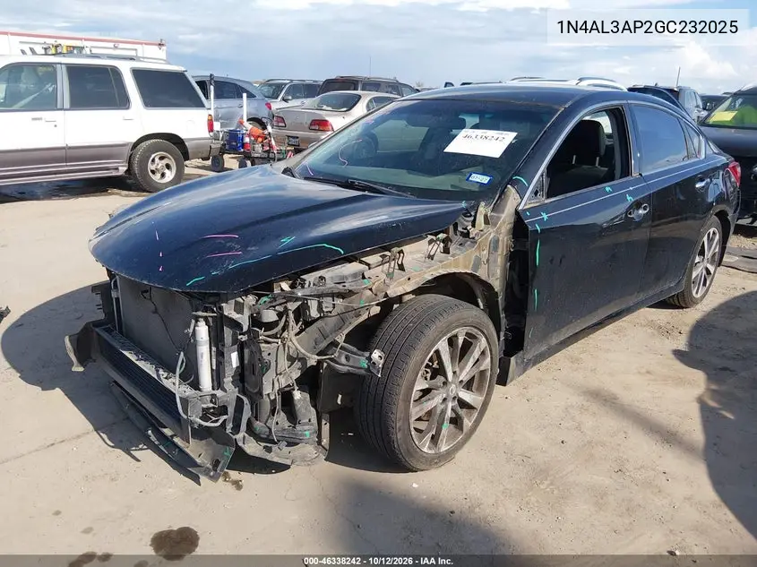 2016 NISSAN ALTIMA VIN 1N4AL3AP2GC232025 — фото 2