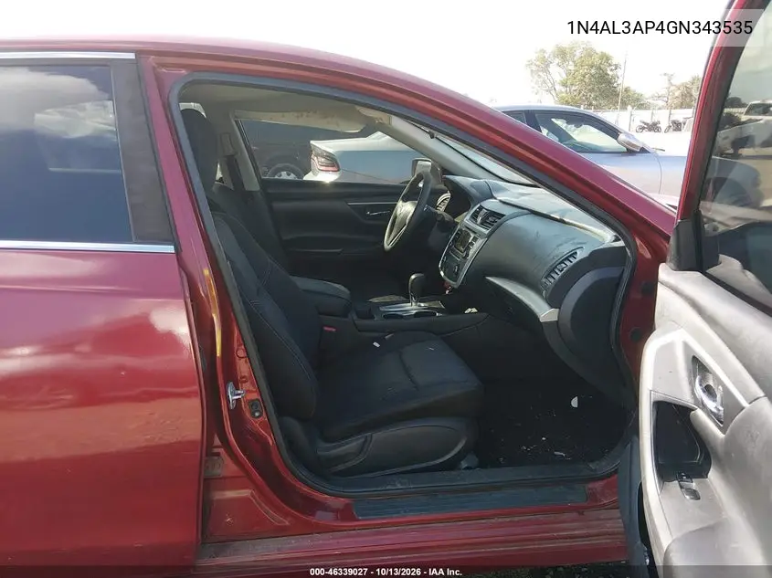 2016 NISSAN ALTIMA VIN 1N4AL3AP4GN343535 — фото 5