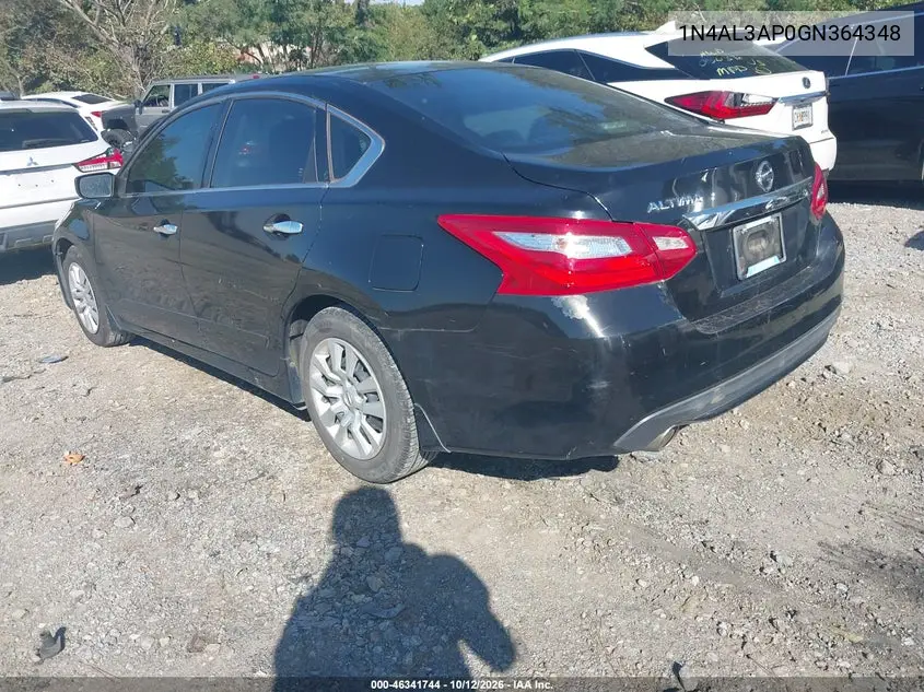 2016 NISSAN ALTIMA VIN 1N4AL3AP0GN364348 — фото 3