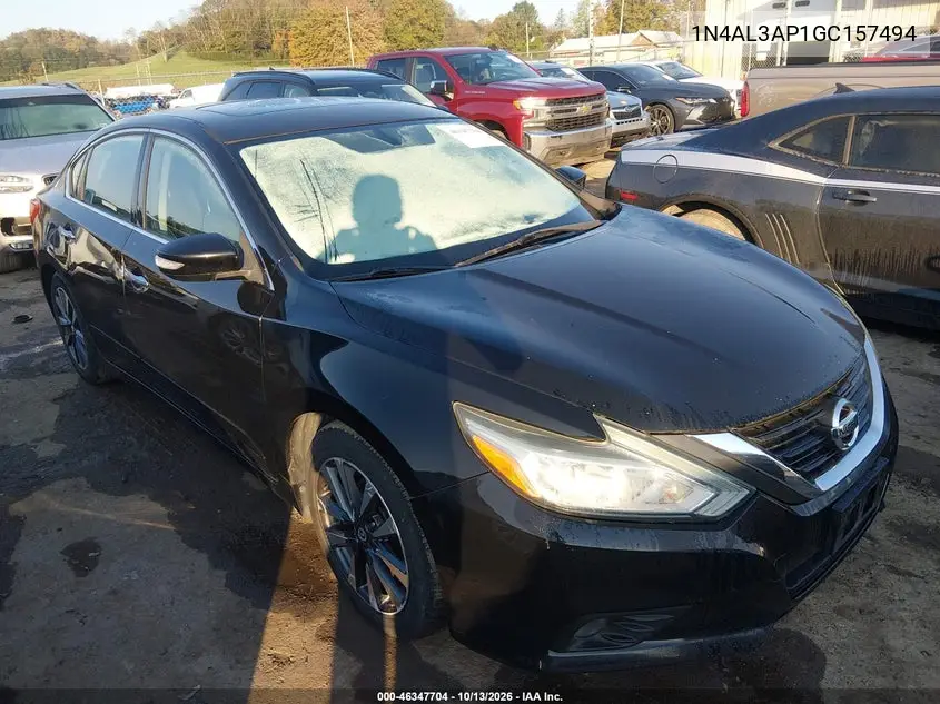 NISSAN ALTIMA 2016, VIN 1N4AL3AP1GC157494