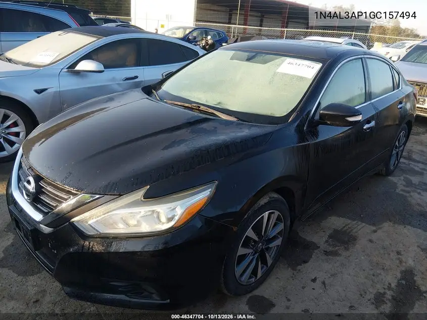 2016 NISSAN ALTIMA VIN 1N4AL3AP1GC157494 — фото 2