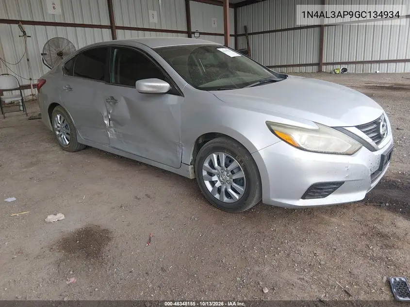NISSAN ALTIMA 2016, VIN 1N4AL3AP9GC134934