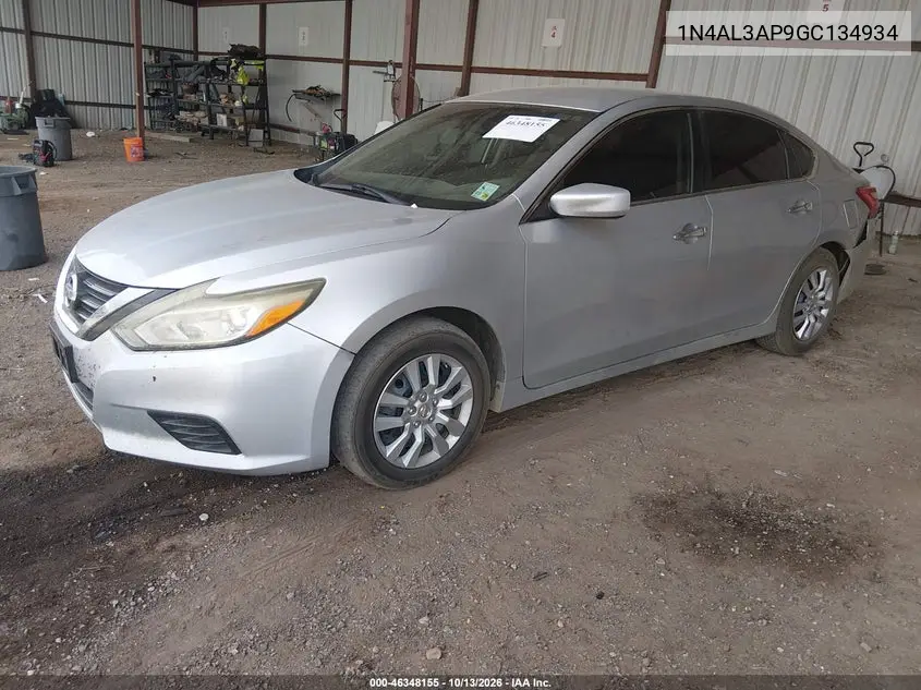 2016 NISSAN ALTIMA VIN 1N4AL3AP9GC134934 — фото 2
