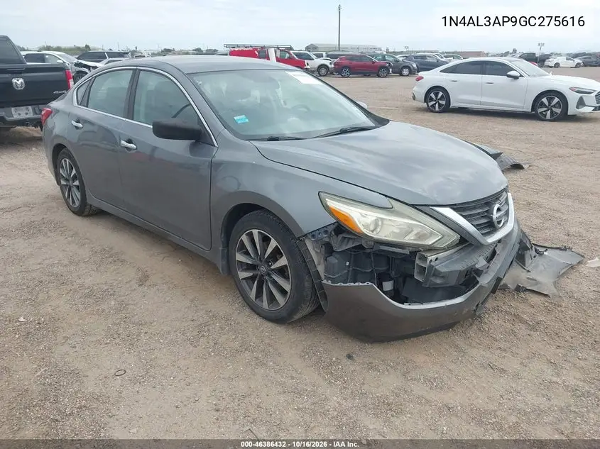 NISSAN ALTIMA 2016, VIN 1N4AL3AP9GC275616