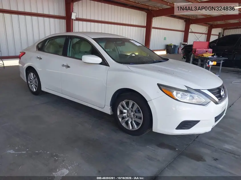 NISSAN ALTIMA 2016, VIN 1N4AL3AP0GN324836