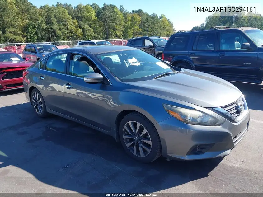 NISSAN ALTIMA 2016, VIN 1N4AL3AP1GC294161