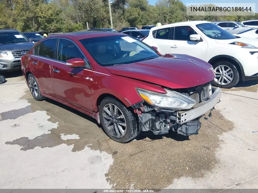 NISSAN ALTIMA 2016, VIN 1N4AL3AP8GC184644