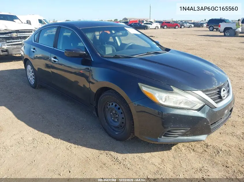 NISSAN ALTIMA 2016, VIN 1N4AL3AP6GC165560