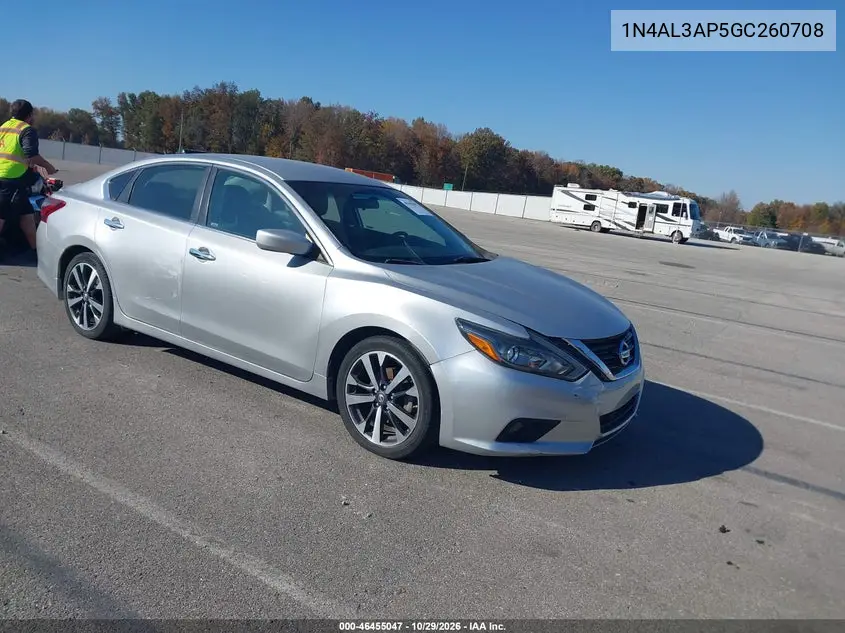 NISSAN ALTIMA 2016, VIN 1N4AL3AP5GC260708