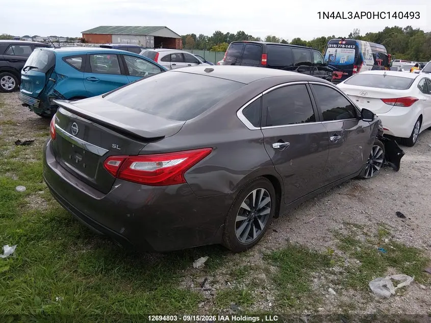 2017 NISSAN ALTIMA VIN 1N4AL3AP0HC140493 — фото 4