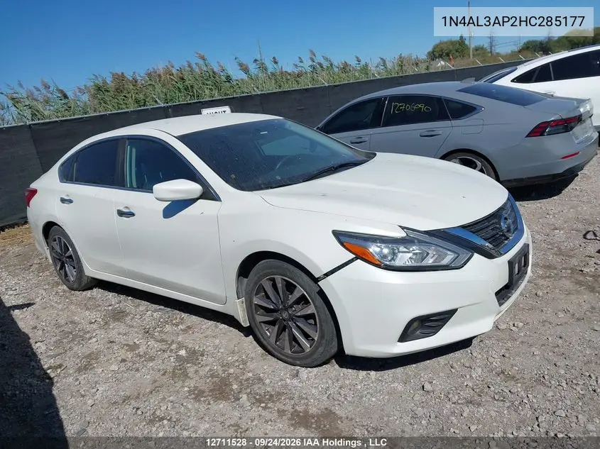 NISSAN ALTIMA 2017, VIN 1N4AL3AP2HC285177
