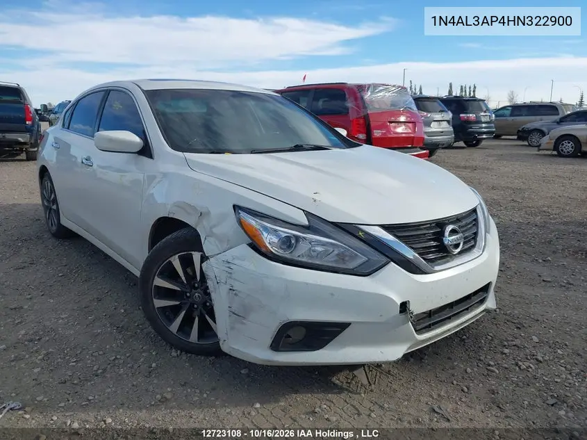 NISSAN ALTIMA 2017, VIN 1N4AL3AP4HN322900