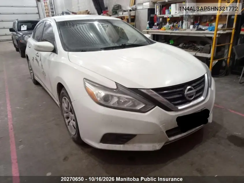 2017 NISSAN ALTIMA VIN 1N4AL3AP5HN321772 — фото 2