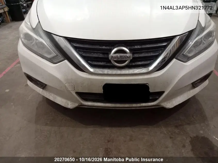 2017 NISSAN ALTIMA VIN 1N4AL3AP5HN321772 — фото 5