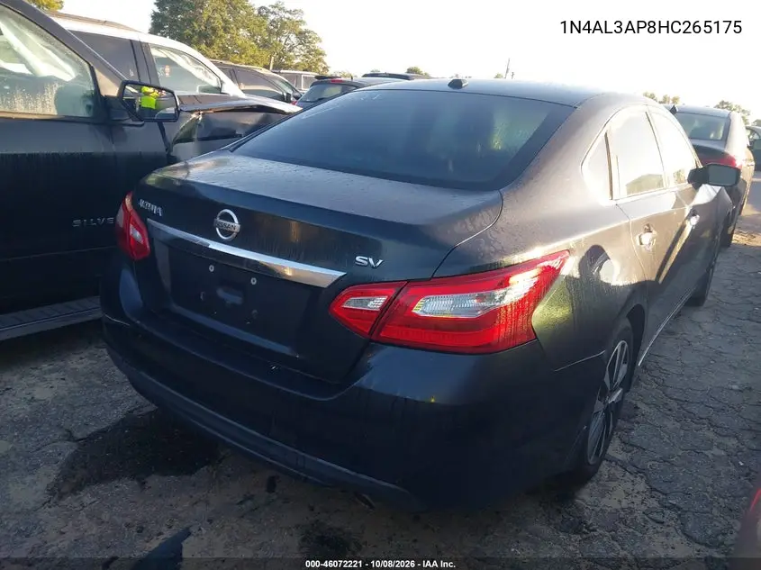 2017 NISSAN ALTIMA VIN 1N4AL3AP8HC265175 — фото 4