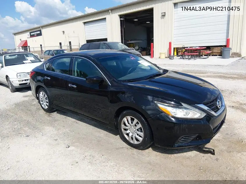 NISSAN ALTIMA 2017, VIN 1N4AL3AP9HC210475