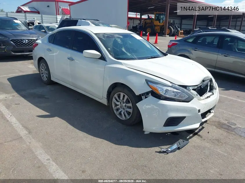 NISSAN ALTIMA 2017, VIN 1N4AL3AP7HC144346