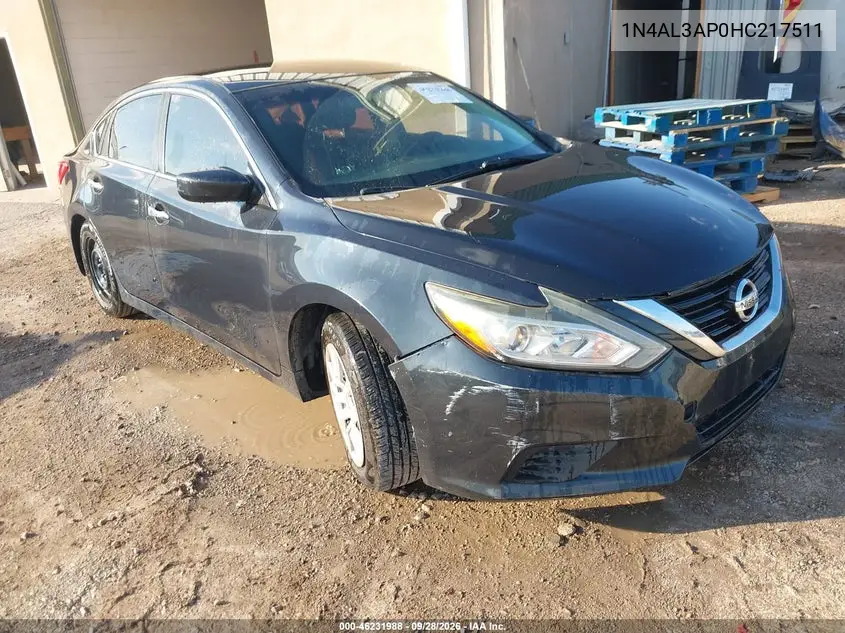 NISSAN ALTIMA 2017, VIN 1N4AL3AP0HC217511