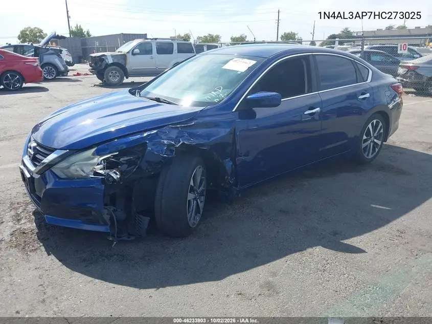 2017 NISSAN ALTIMA VIN 1N4AL3AP7HC273025 — фото 2